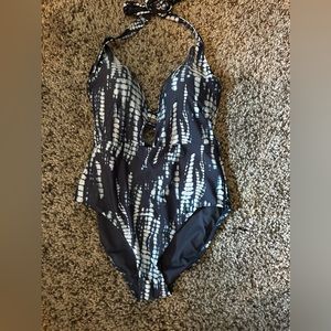Nwot bar 3 one piece tie dye M